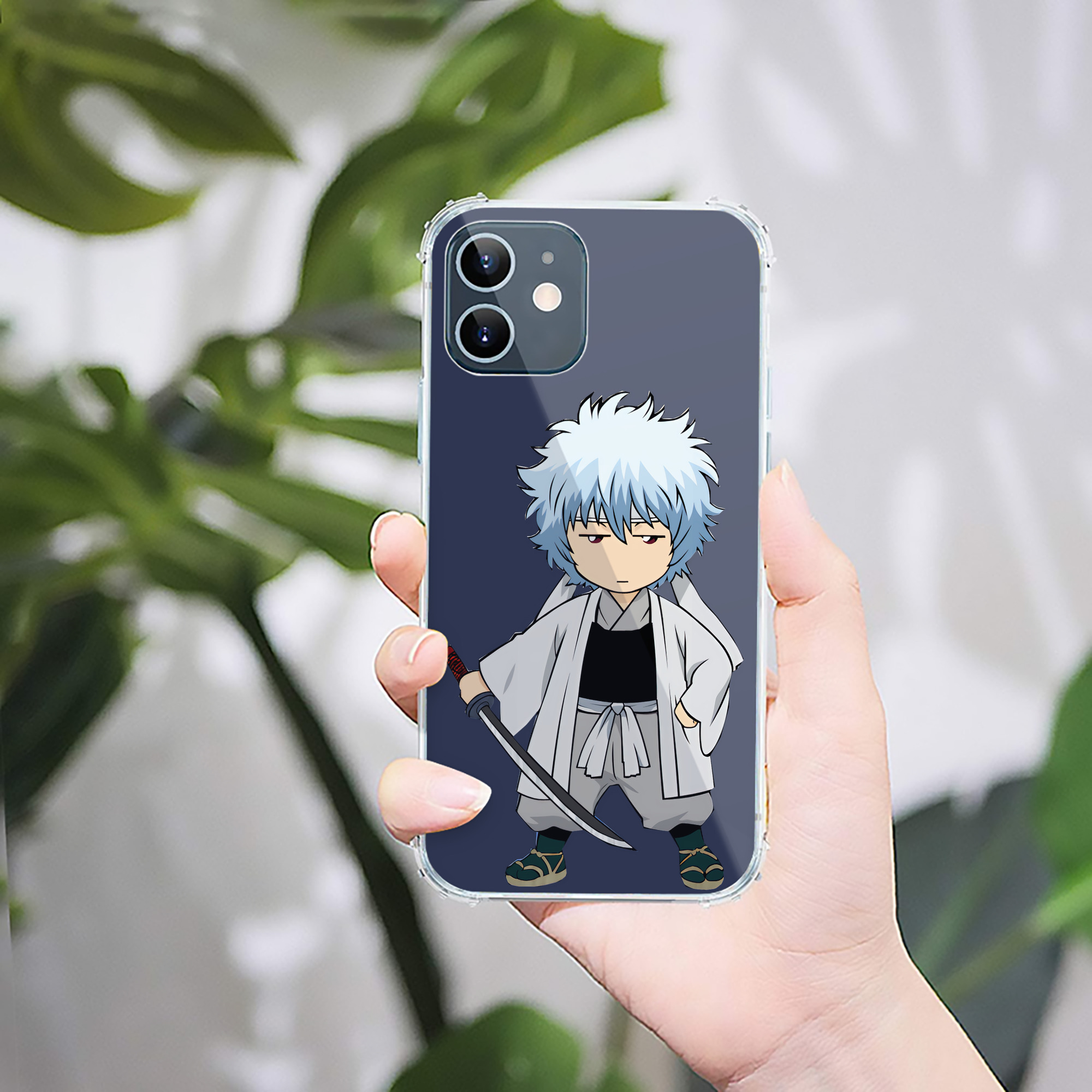 （画像用） ぎんたま 坂田銀時（さかたぎんとき） 神楽 志村新八（しむら しんぱち） GINTAMA Sakata Gintoki Kagura Shimura Shinpachi 【iPhone 12シリーズ対応】透明スマホケース（クリアソフトケース）